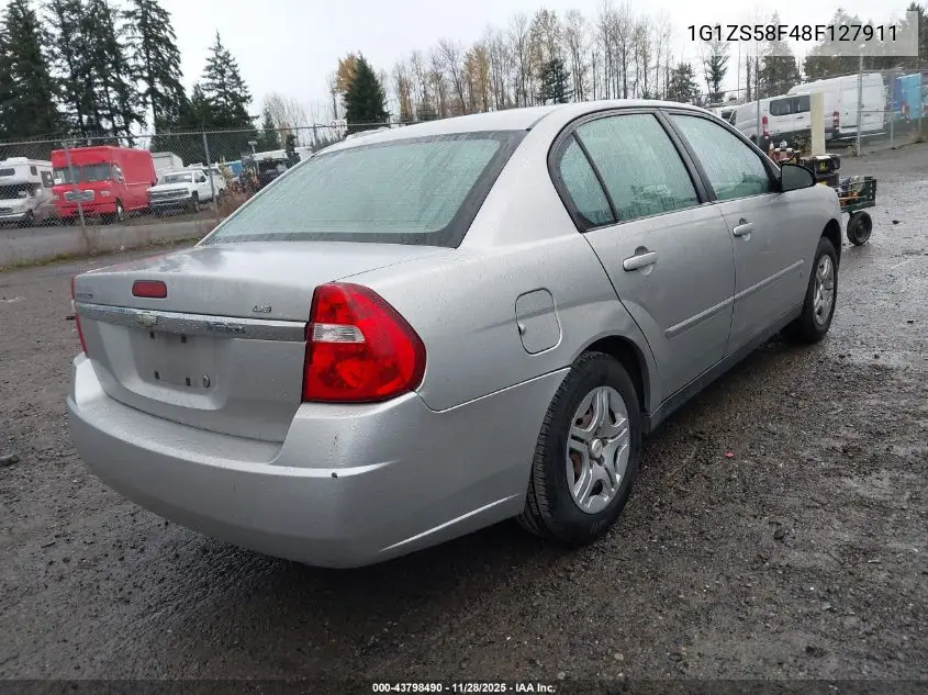 1G1ZS58F48F127911 2008 Chevrolet Malibu Classic Ls