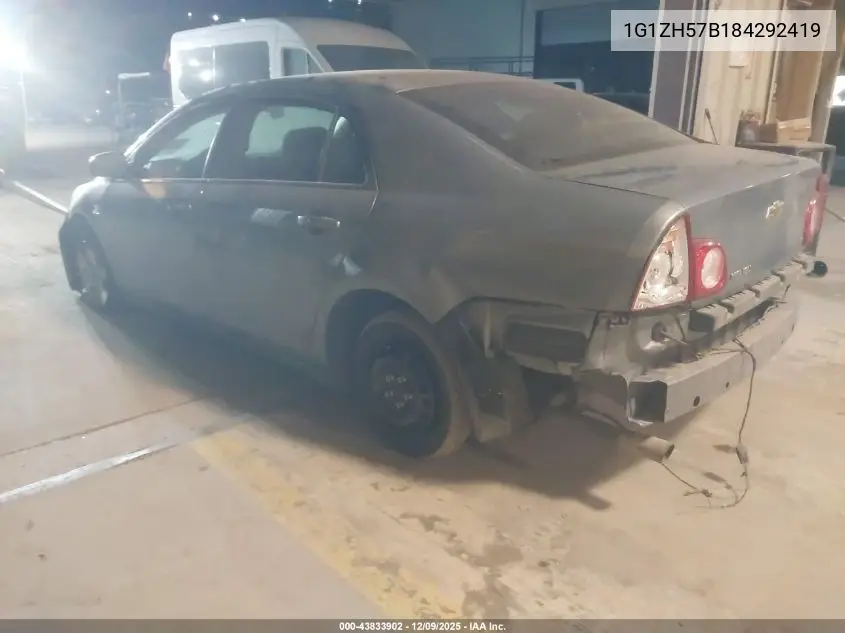 1G1ZH57B184292419 2008 Chevrolet Malibu Lt