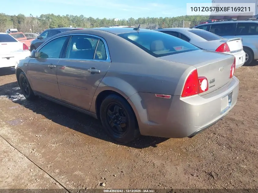 1G1ZG57BX8F169211 2008 Chevrolet Malibu Ls