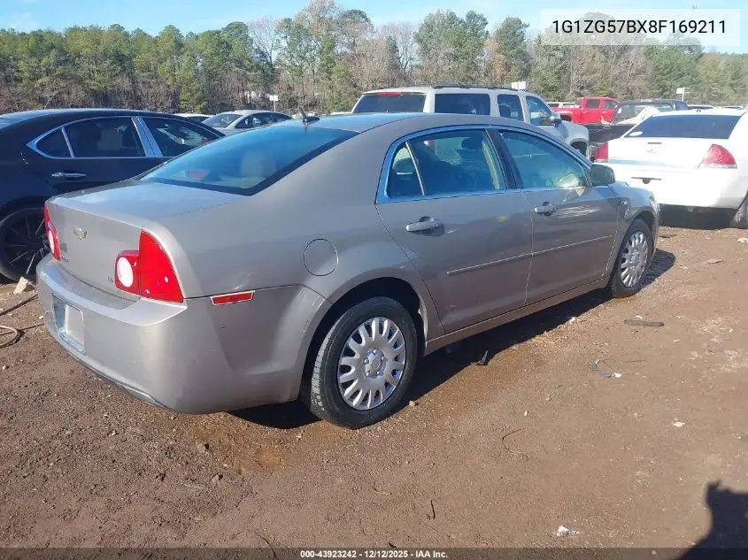1G1ZG57BX8F169211 2008 Chevrolet Malibu Ls