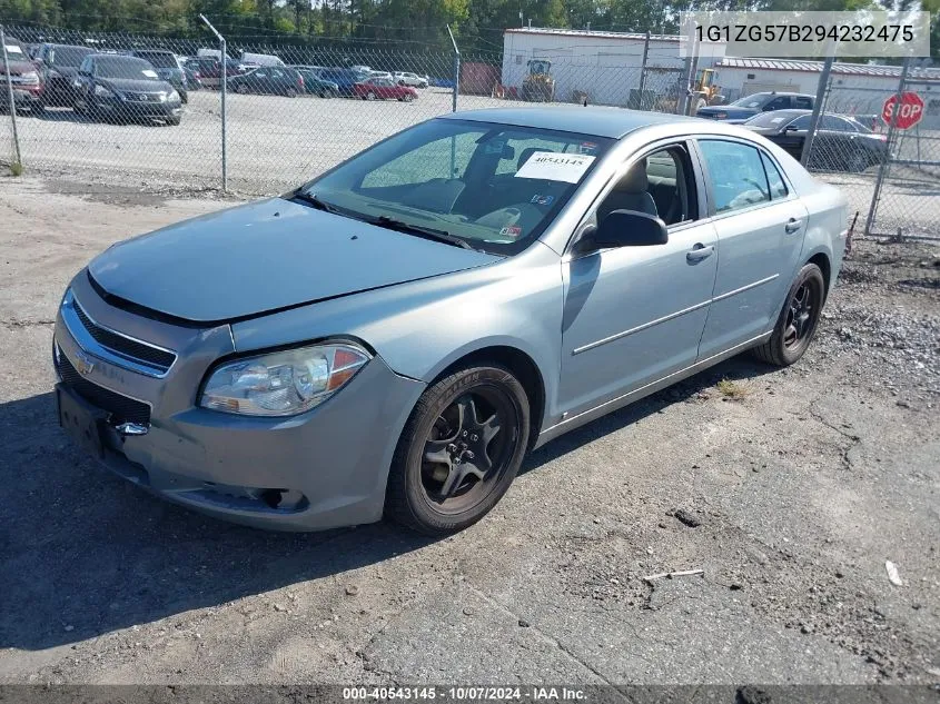 1G1ZG57B294232475 2009 Chevrolet Malibu Ls