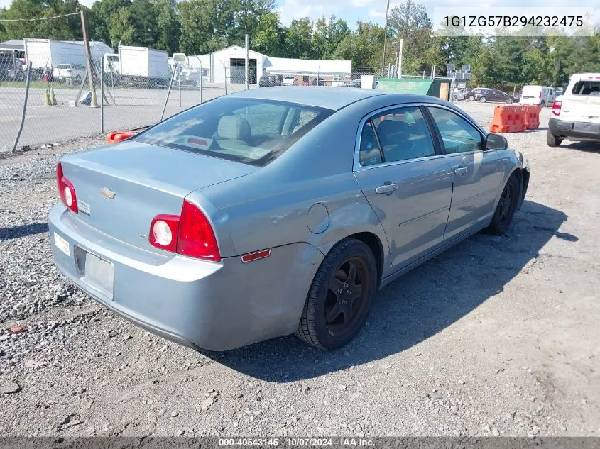 1G1ZG57B294232475 2009 Chevrolet Malibu Ls