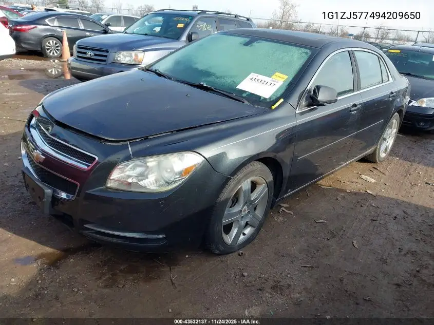 1G1ZJ577494209650 2009 Chevrolet Malibu Lt