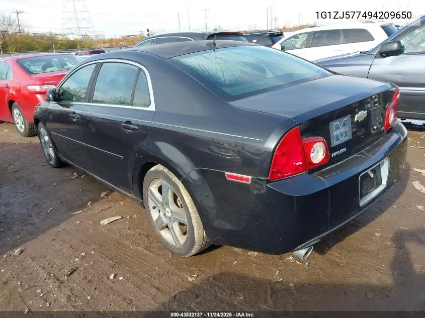 1G1ZJ577494209650 2009 Chevrolet Malibu Lt