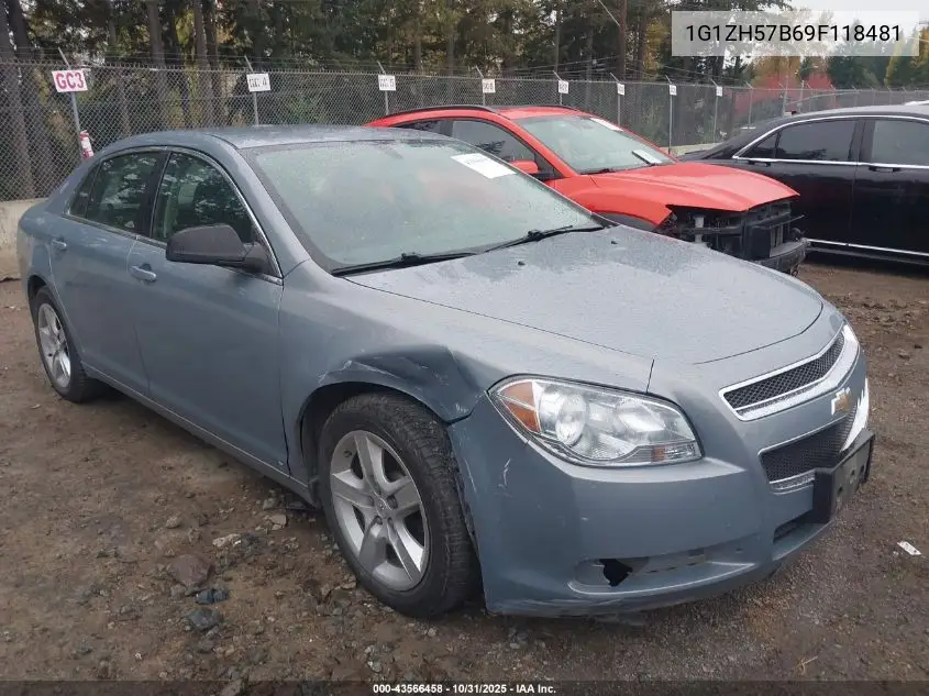 1G1ZH57B69F118481 2009 Chevrolet Malibu Lt
