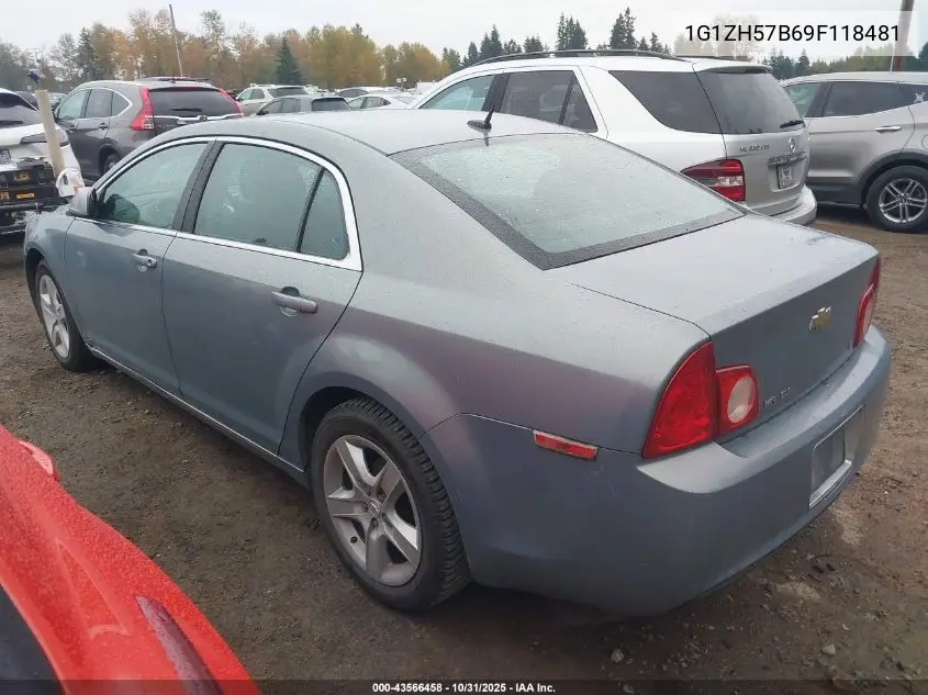 1G1ZH57B69F118481 2009 Chevrolet Malibu Lt