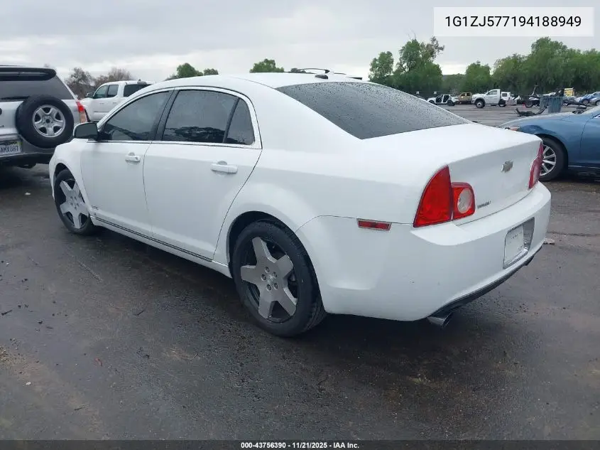 1G1ZJ577194188949 2009 Chevrolet Malibu Lt