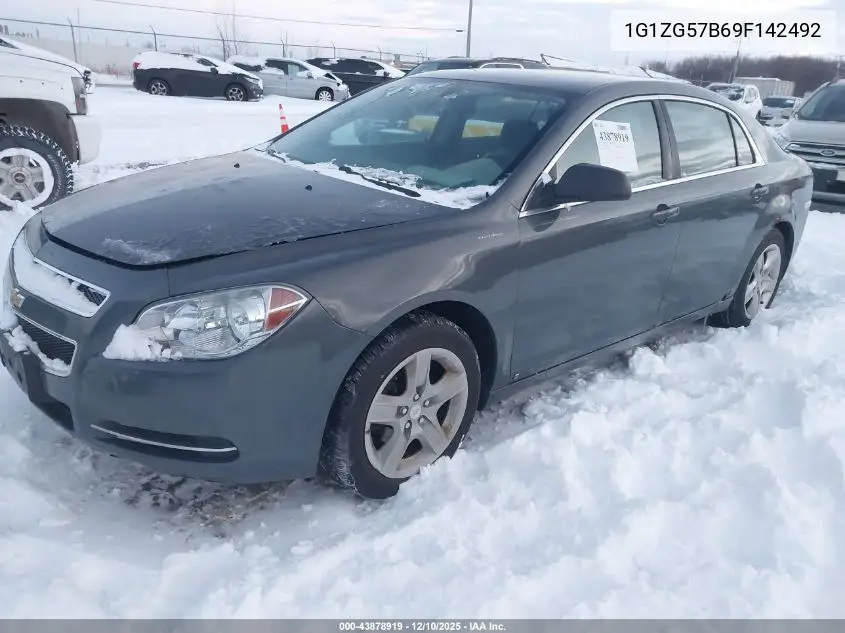 1G1ZG57B69F142492 2009 Chevrolet Malibu Ls