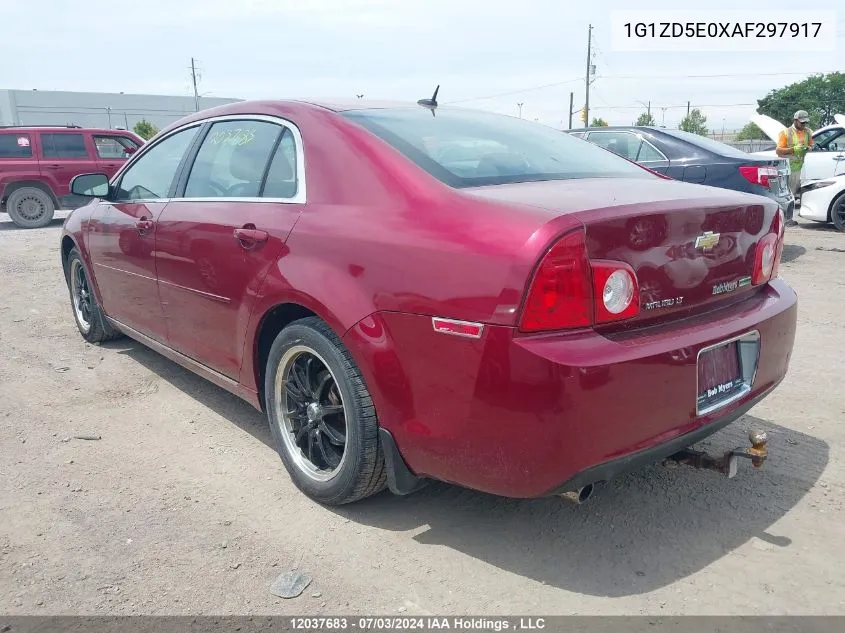 2010 Chevrolet Malibu VIN: 1G1ZD5E0XAF297917 Lot: 12037683