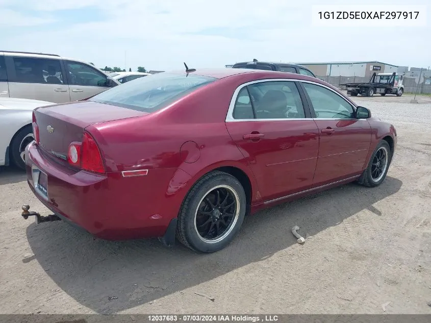 2010 Chevrolet Malibu VIN: 1G1ZD5E0XAF297917 Lot: 12037683