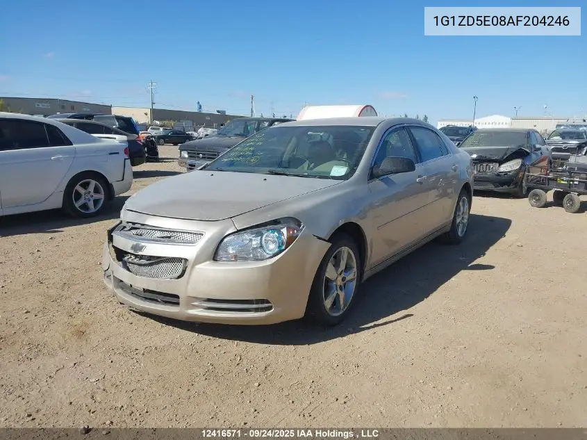 1G1ZD5E08AF204246 2010 Chevrolet Malibu Lt Platinum Edition