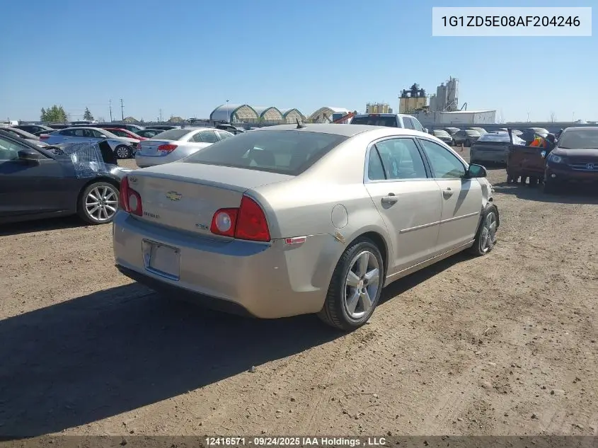 1G1ZD5E08AF204246 2010 Chevrolet Malibu Lt Platinum Edition