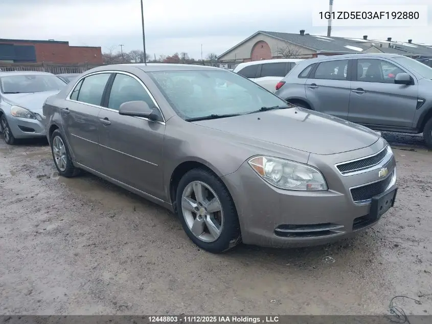 1G1ZD5E03AF192880 2010 Chevrolet Malibu 2Lt