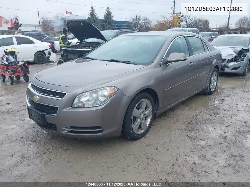 1G1ZD5E03AF192880 2010 Chevrolet Malibu 2Lt