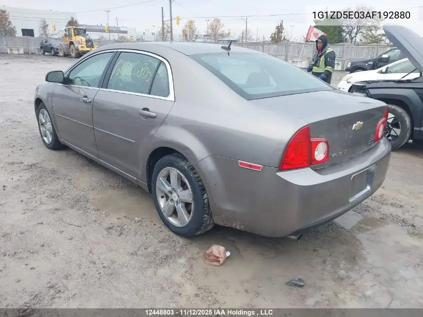 1G1ZD5E03AF192880 2010 Chevrolet Malibu 2Lt