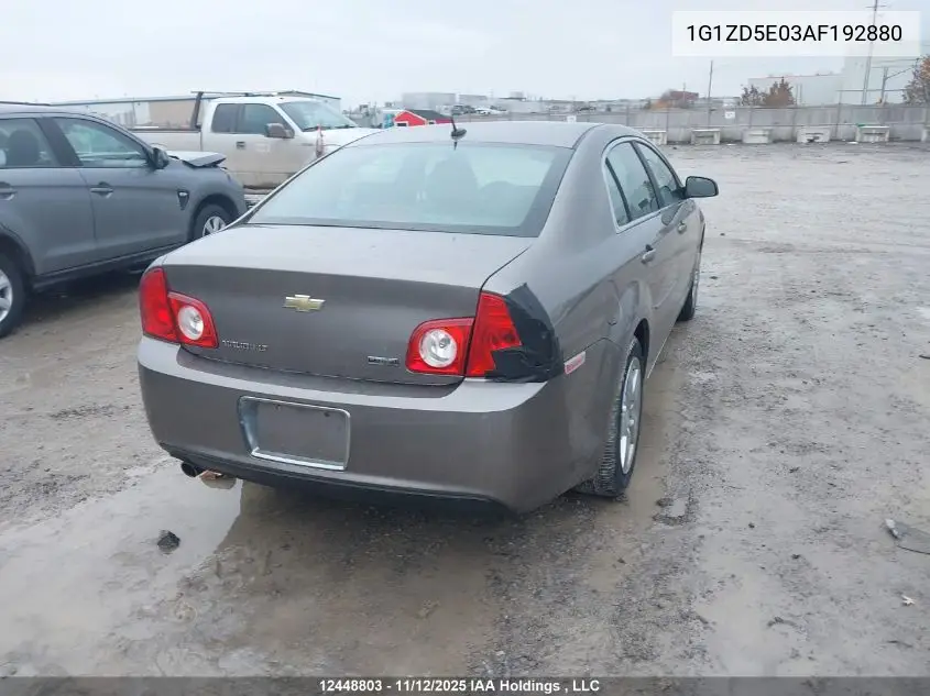 1G1ZD5E03AF192880 2010 Chevrolet Malibu 2Lt
