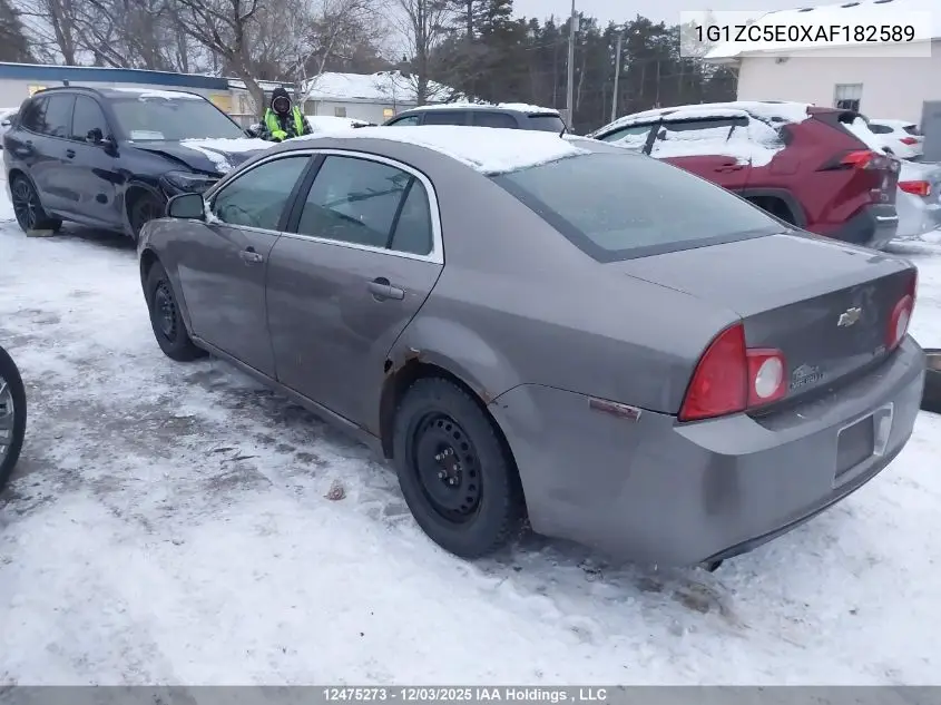 1G1ZC5E0XAF182589 2010 Chevrolet Malibu 1Lt