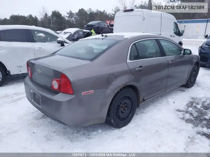 1G1ZC5E0XAF182589 2010 Chevrolet Malibu 1Lt