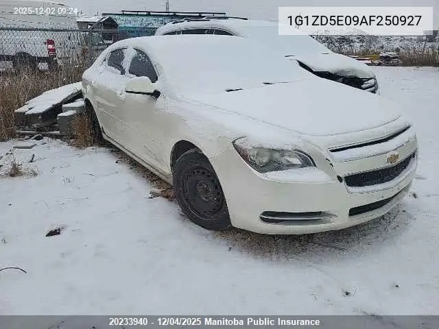 1G1ZD5E09AF250927 2010 Chevrolet Malibu Lt