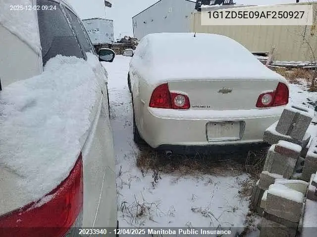 1G1ZD5E09AF250927 2010 Chevrolet Malibu Lt