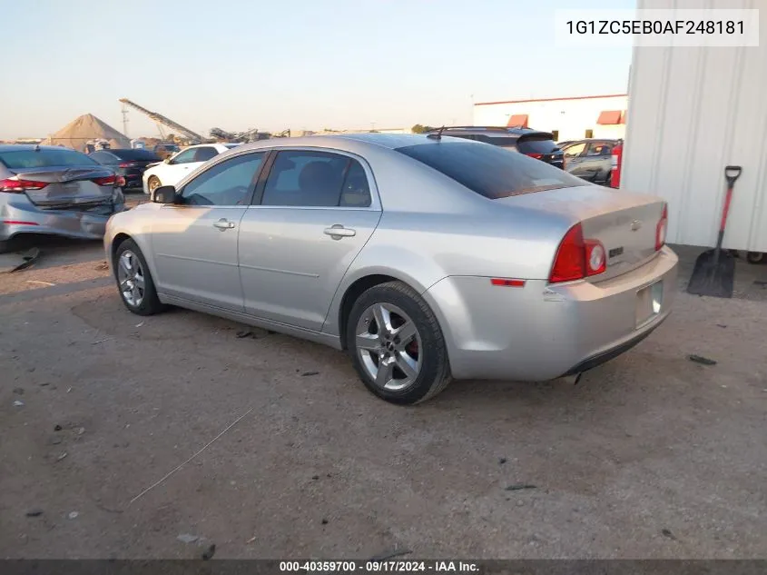 1G1ZC5EB0AF248181 2010 Chevrolet Malibu 1Lt