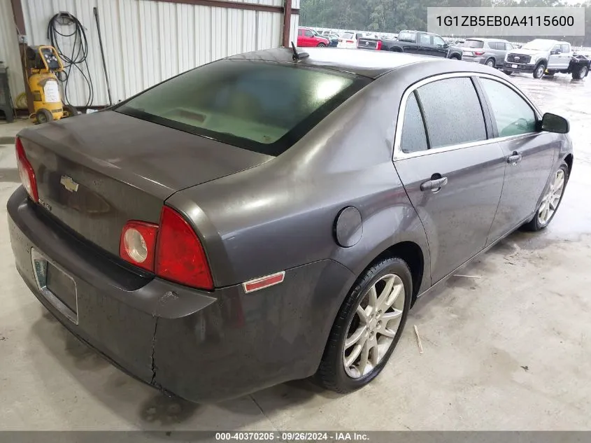 1G1ZB5EB0A4115600 2010 Chevrolet Malibu Ls