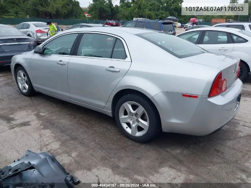 1G1ZA5E07AF178053 2010 Chevrolet Malibu Ls