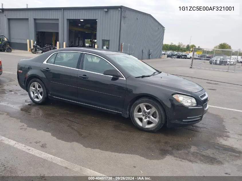 1G1ZC5E00AF321001 2010 Chevrolet Malibu Lt