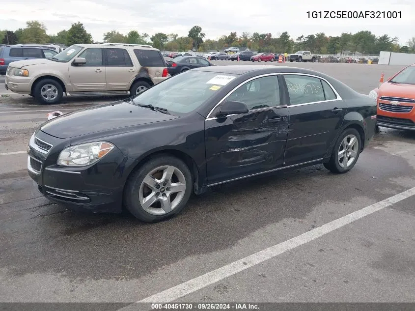 2010 Chevrolet Malibu Lt VIN: 1G1ZC5E00AF321001 Lot: 40451730