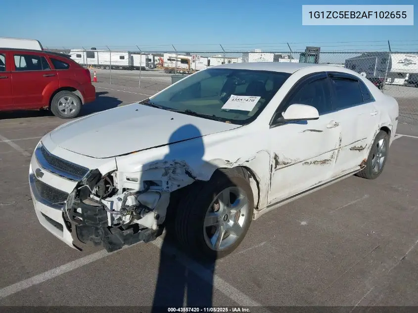 1G1ZC5EB2AF102655 2010 Chevrolet Malibu Lt