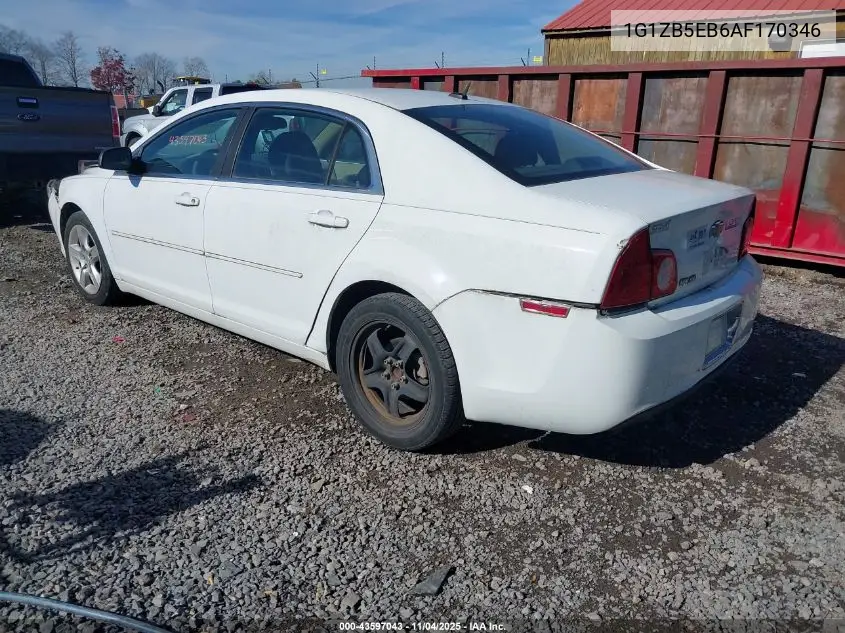 1G1ZB5EB6AF170346 2010 Chevrolet Malibu Ls