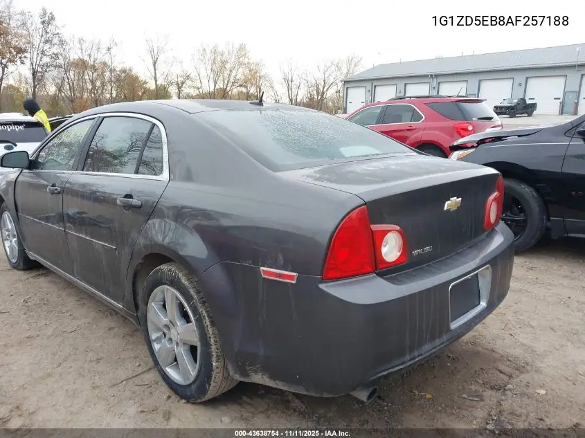 1G1ZD5EB8AF257188 2010 Chevrolet Malibu Lt