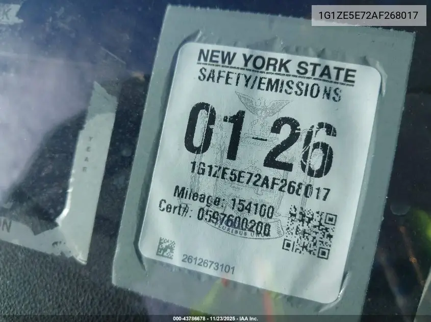 1G1ZE5E72AF268017 2010 Chevrolet Malibu Ltz