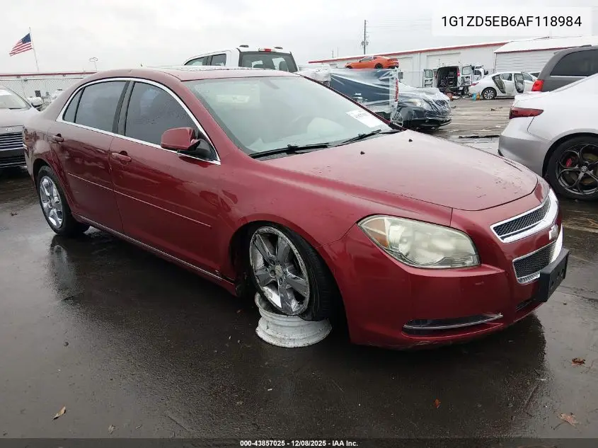 1G1ZD5EB6AF118984 2010 Chevrolet Malibu Lt