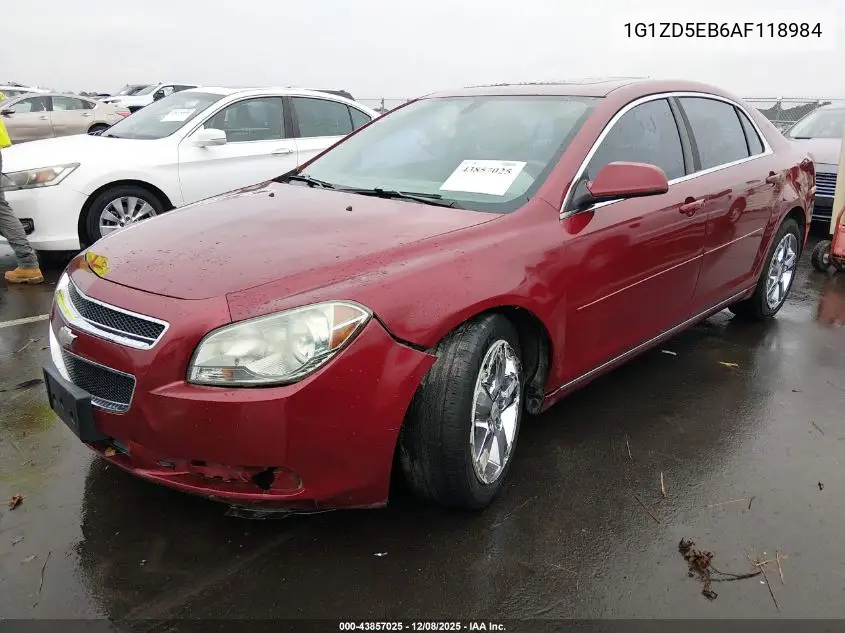 1G1ZD5EB6AF118984 2010 Chevrolet Malibu Lt