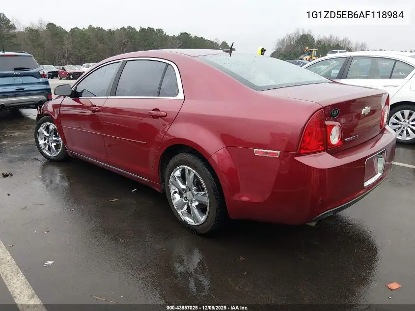 1G1ZD5EB6AF118984 2010 Chevrolet Malibu Lt