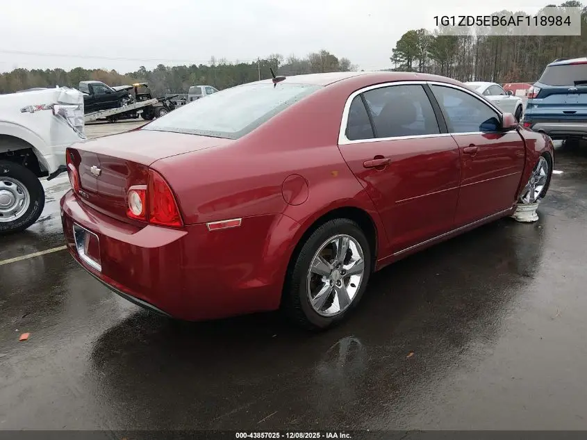 1G1ZD5EB6AF118984 2010 Chevrolet Malibu Lt