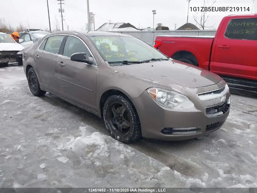 1G1ZB5EU8BF219114 2011 Chevrolet Malibu Ls