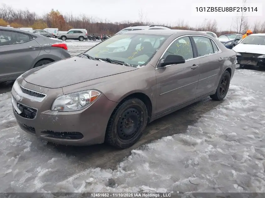 1G1ZB5EU8BF219114 2011 Chevrolet Malibu Ls