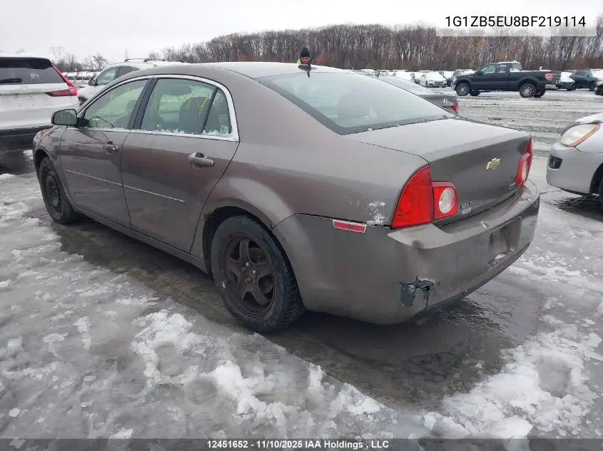 1G1ZB5EU8BF219114 2011 Chevrolet Malibu Ls