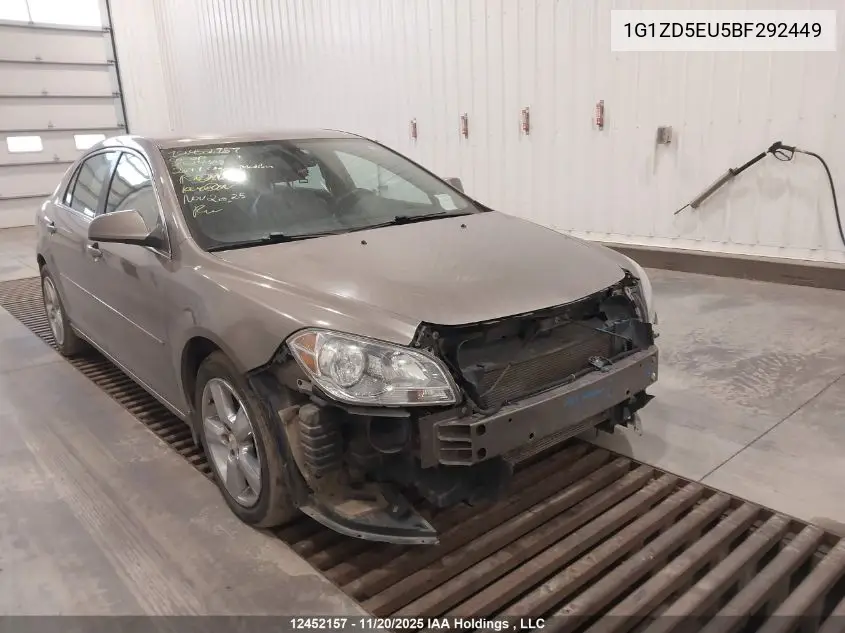 1G1ZD5EU5BF292449 2011 Chevrolet Malibu Lt