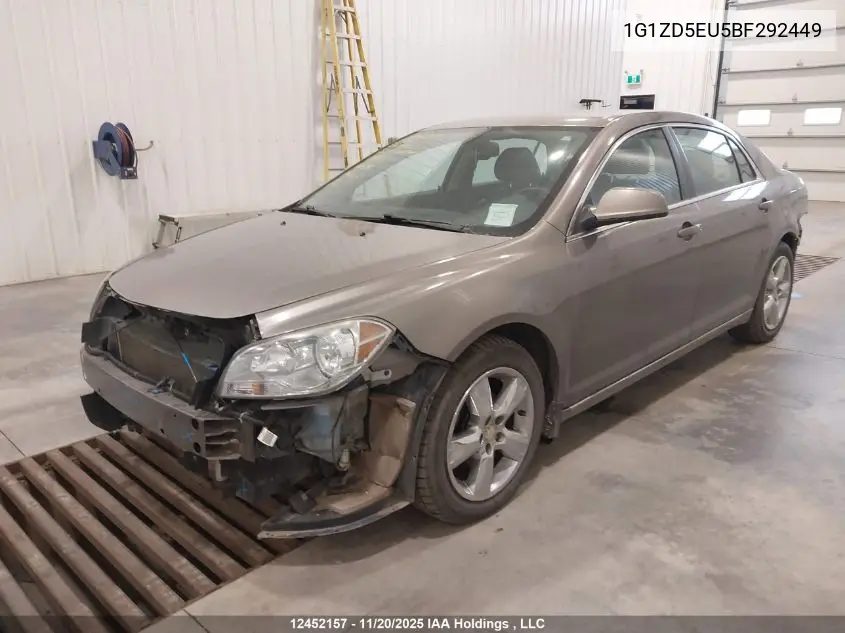 1G1ZD5EU5BF292449 2011 Chevrolet Malibu Lt