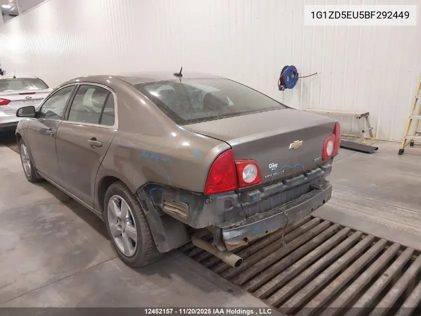 1G1ZD5EU5BF292449 2011 Chevrolet Malibu Lt