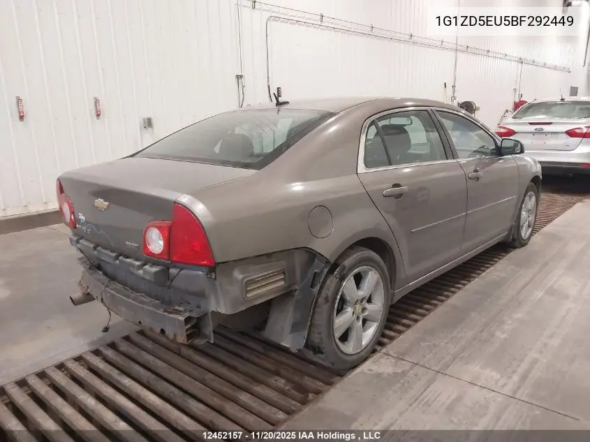1G1ZD5EU5BF292449 2011 Chevrolet Malibu Lt