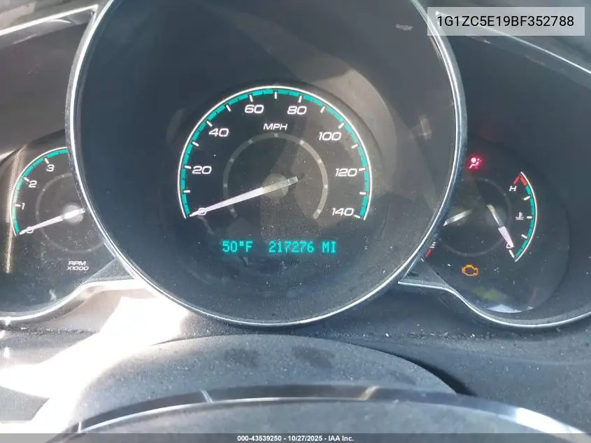 1G1ZC5E19BF352788 2011 Chevrolet Malibu 1Lt