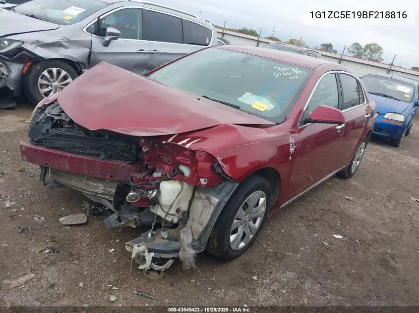 1G1ZC5E19BF218816 2011 Chevrolet Malibu 1Lt