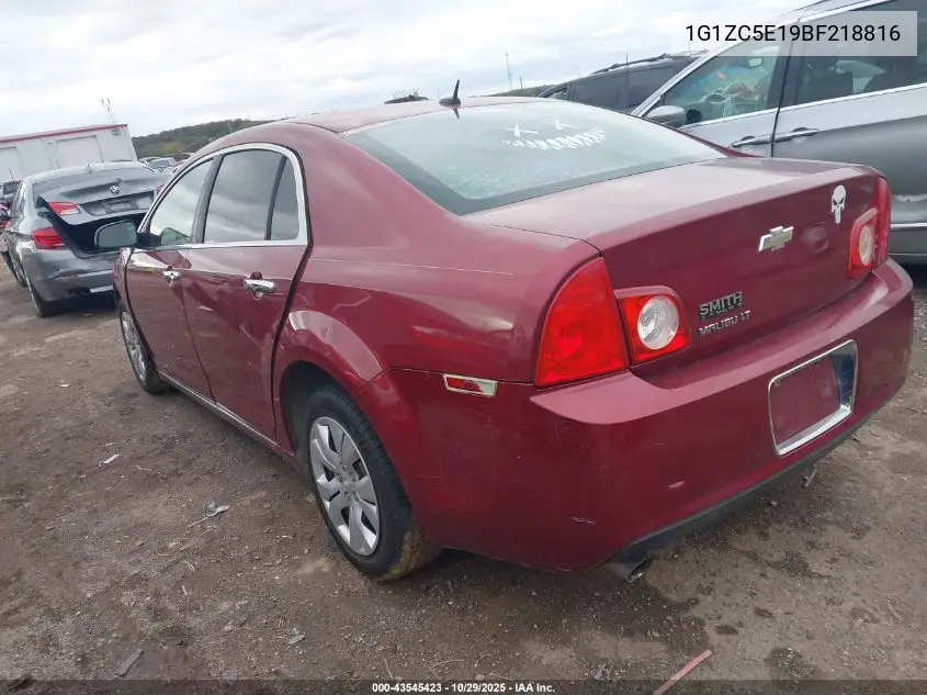 1G1ZC5E19BF218816 2011 Chevrolet Malibu 1Lt