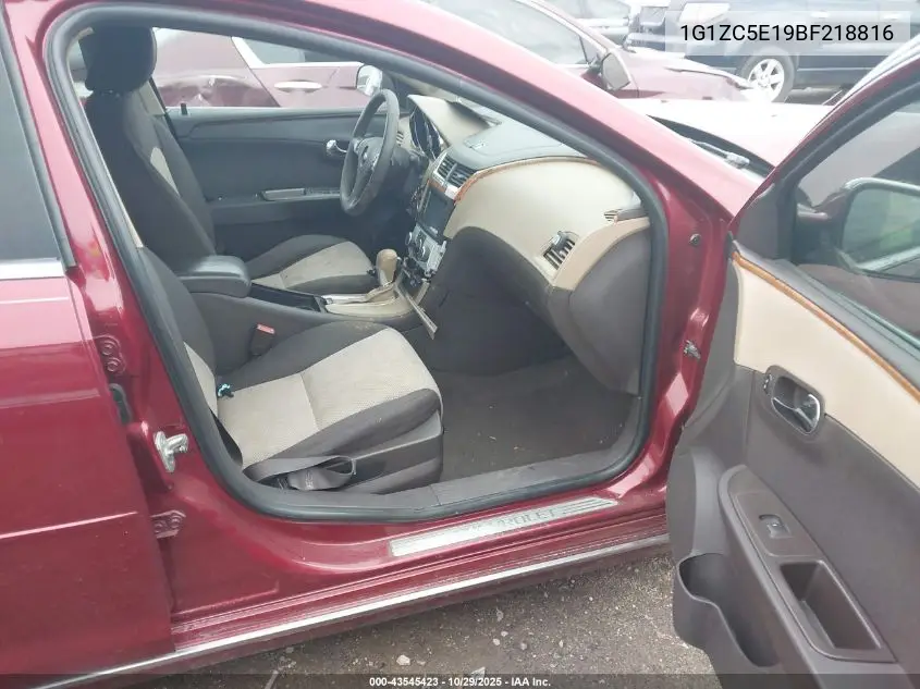 1G1ZC5E19BF218816 2011 Chevrolet Malibu 1Lt