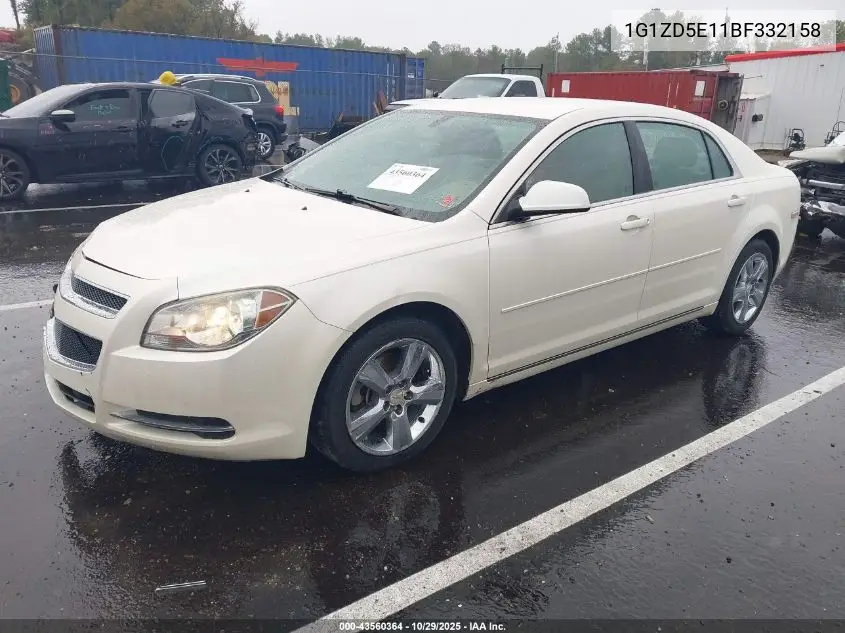 1G1ZD5E11BF332158 2011 Chevrolet Malibu 2Lt