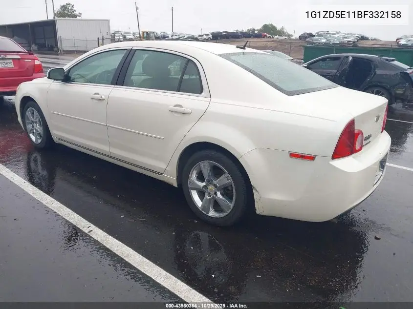 1G1ZD5E11BF332158 2011 Chevrolet Malibu 2Lt
